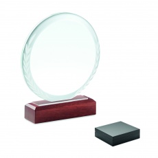 Runder Pokal Kristallglas