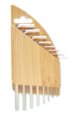 Sechskantschlüssel-Set Bambus