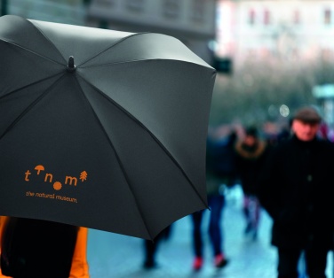 Logotrade Werbegeschenke das Foto: COLUMBUS 27" windfester quadratischer Stockschirm mit Auf-Zu-Automatik