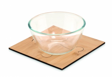 Logotrade Firmengeschenke das Foto: Untersetzer-Set Bambus