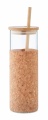 Glasbecher Molunge mit Korkhülle 450 ml, Beige