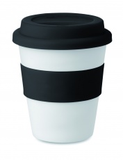 PP-Becher Astoria mit Silikondeckel 350 ml