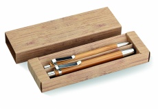 Set aus Bambus-Stift und -Bleistift