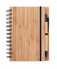Notizbuch Bambusdeckel BAMBLOC