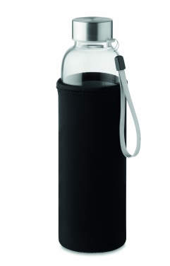 Logotrade werbemittel das Foto: Einwandige Glas-Trinkflasche 500 ml