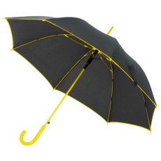 Automatik-Regenschirm mit farbigem Rand PARIS