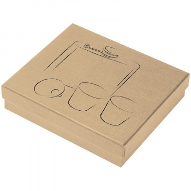 Logotrade Geschäftsgeschenke das Foto: Flachmann mit 2 Schnapsbechern SANDVIKEN 170 ml