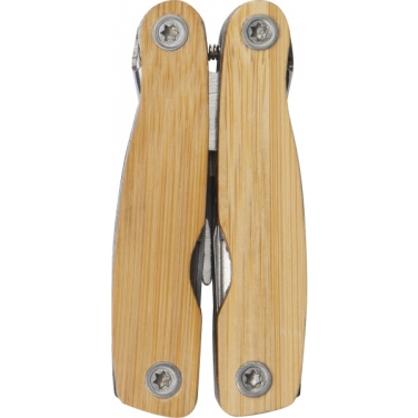 Multifunktionswerkzeug Bambus LEEDS, Produktbild, Beige (3)