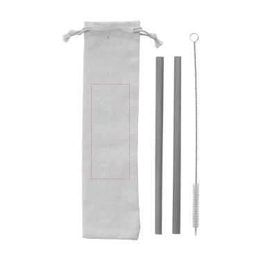 Logotrade Geschäftsgeschenke das Foto: ECO Bamboe Straw Set – Bambus-Trinkhalme