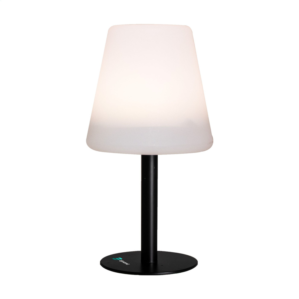 Logotrade werbemittel das Foto: Gusta Solar Tischlampe