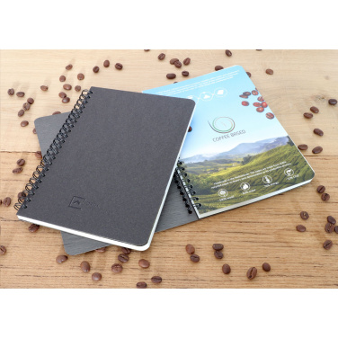 Kaffeepapier Notizbuch Wire-O A5, Produktbild, braun (4)
