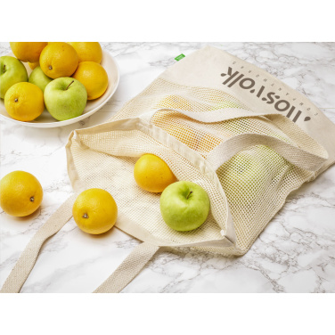 Logotrade Werbegeschenke das Foto: Natura Organic Mesh Shopper (180 g/m²) Einkaufstasche