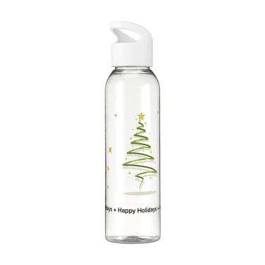 Logotrade Werbeartikel das Foto: Sirius GRS RPET Trinkflasche 650 ml X-Mas