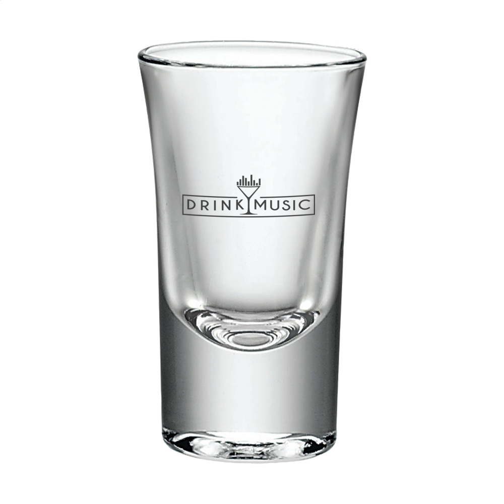 Schnapsglas 34 ml, transparent, Farbvariante