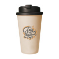 Eco Coffee Mug Premium Deluxe 350 ml Thermobecher, Beige