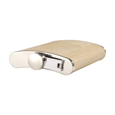 Logotrade Logogeschenke das Foto: Hipflask Bamboo 200 ml Flachmann