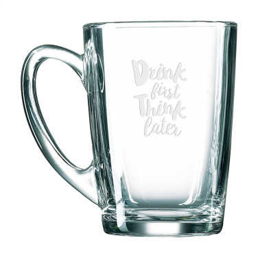 Logotrade Geschäftsgeschenke das Foto: Morgentee-Glas 320 ml