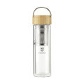 Nara Tea Bottle 300 ml Teeflasche aus Glas, Bambus