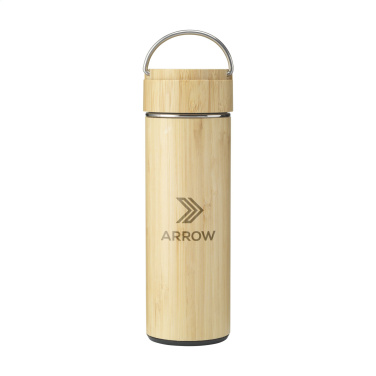 Logotrade Logogeschenke das Foto: Nikko 330 ml Bambus Thermoflasche/Thermobecher
