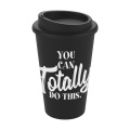 Premium doppelwandiger Kaffeebecher 350 ml, Schwarz