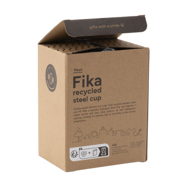Logotrade werbemittel das Foto: Fika RCS Recycled Steel Cup 400 ml Thermobecher