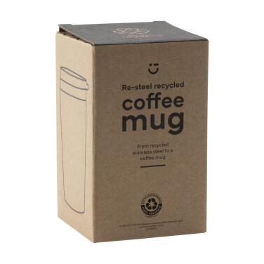 Logotrade Logogeschenke das Foto: Re-Steel RCS Recycled Kaffeebecher 380 ml Thermobecher