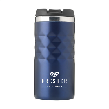 Logotrade Firmengeschenke das Foto: Geometric Mug RCS Thermobecher aus Recyclingstahl 280 ml