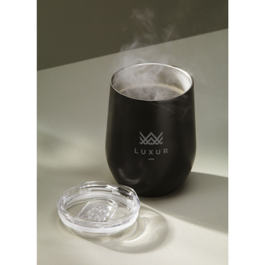 Logotrade werbemittel das Foto: Huevo Thermobecher aus RCS-recyceltem Edelstahl, 350 ml