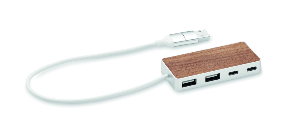 Logotrade Werbeartikel das Foto: 4 Port USB-Hub