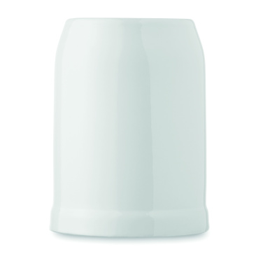 Logotrade Geschäftsgeschenke das Foto: Keramik-Bierkrug für Sublimationsdruck 500 ml