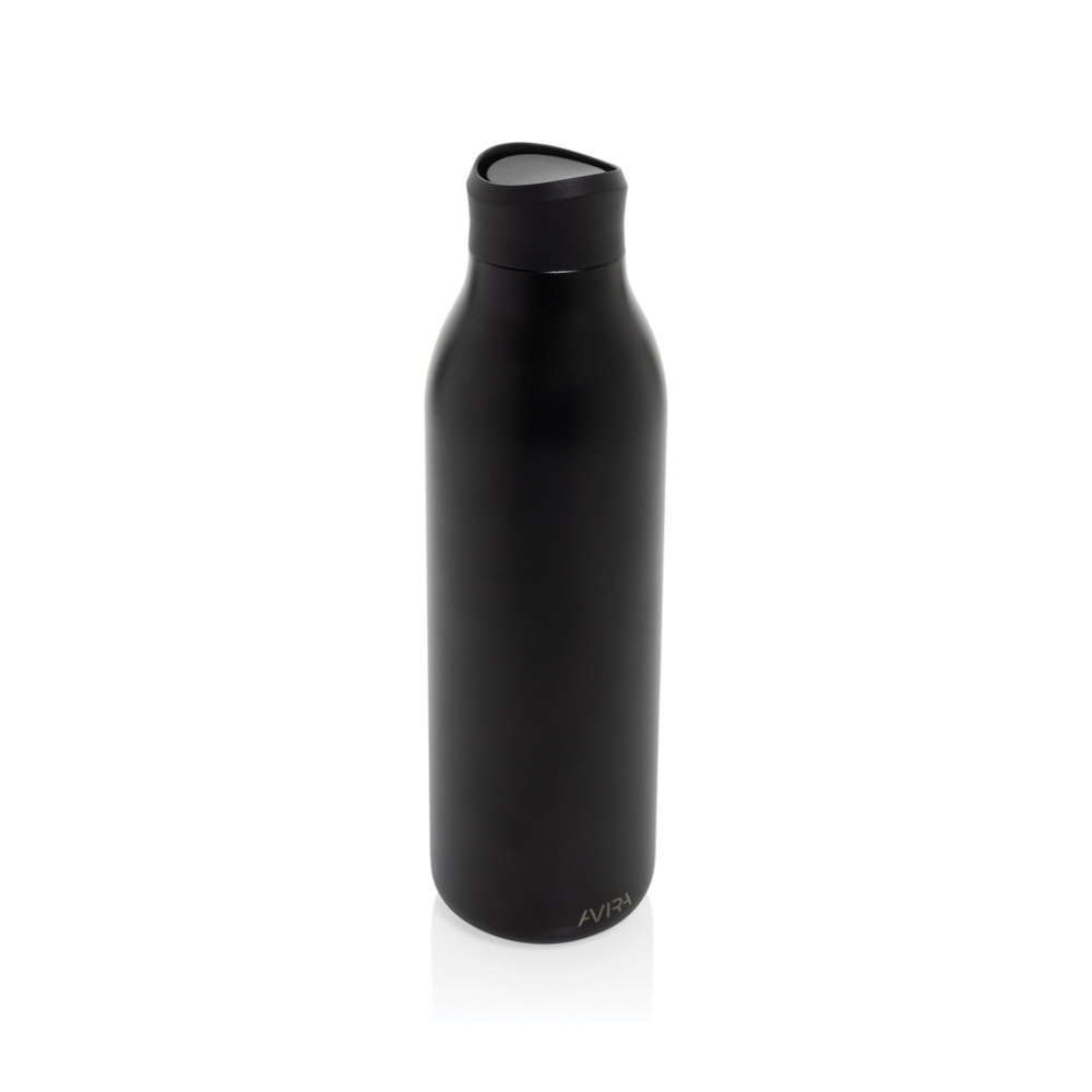 Logotrade Logogeschenke das Foto: Avira Alok 600ml Wasserflasche aus RCS rec. 360 Stahl