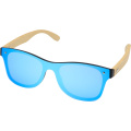 Tan Sonnenbrille mit Bambusbügeln, Blau