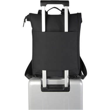 Logotrade Werbeartikel das Foto: Turner 15,6" GRS-recycelter Rolltop Laptop-Rucksack 12 L