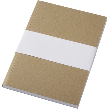 Logotrade Werbeartikel das Foto: Novella Austen A5 Softcover Notizbuch aus recyceltem Kraftpapier – 100 Blatt