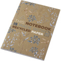 Novella Austen A5 Softcover Notizbuch aus recyceltem Kraftpapier – 50 Blatt, Natürlich