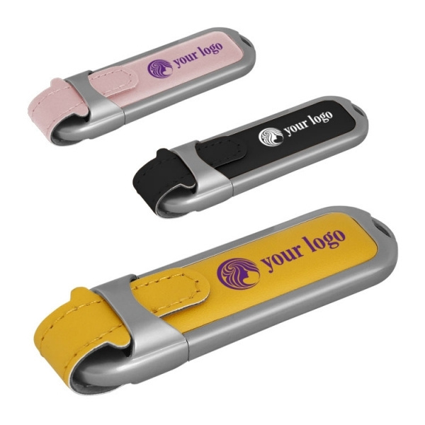 Logotrade Werbegeschenke das Foto: USB-Stick aus Leder