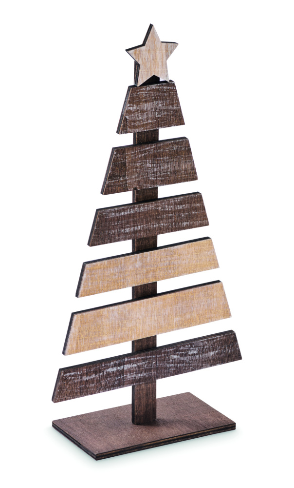 Logotrade Logogeschenke das Foto: Weihnachtsbaum aus Holz