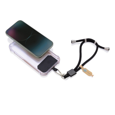 Logotrade Logogeschenke das Foto: CarryLoop verstellbares Handy-Armband aus RCS rec. PET
