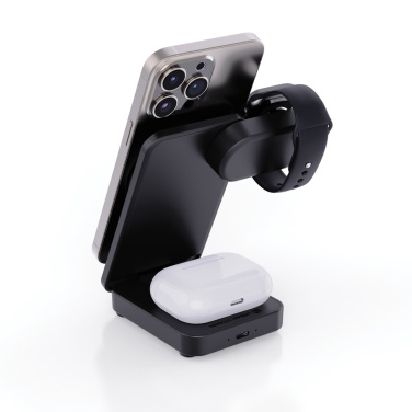 Logotrade werbemittel das Foto: Urban Vitamin Arcadia 15W 3in1 Magnet-Charger aus RCS rABS