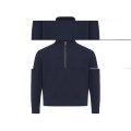IQONIQ Elgon Quarter-Zip-Sweater aus rec. Baumwolle, Marine