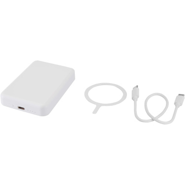 Logotrade Werbegeschenke das Foto: Acrab 15 W 5.000 mAh magnetische kabellose Powerbank