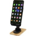 Alfirk Klappbare Smartphonehalterung  aus recyceltem Kunststoff mit Bambusdetails, Tiefschwarz
