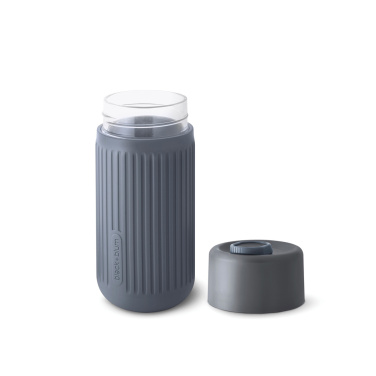 Logotrade Werbegeschenke das Foto: Black+Blum Glas-Reisebecher 340ml