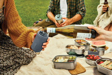 Logotrade Geschäftsgeschenke das Foto: Black+Blum Glas-Reisebecher 340ml