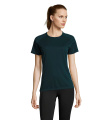 SPORTY DAMENT-SHIRT  140g, Petroleumblau