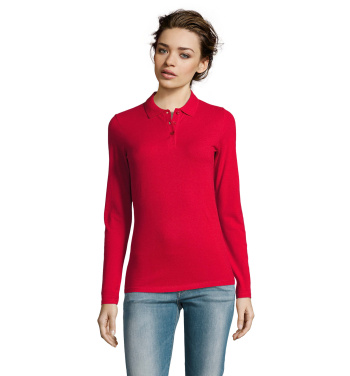 Logotrade Werbegeschenke das Foto: PERFECT DAMEN LSL POLO  180