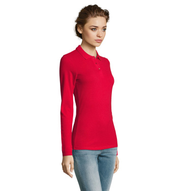 Logotrade Geschäftsgeschenke das Foto: PERFECT DAMEN LSL POLO  180