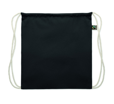 Logotrade werbemittel das Foto: Kordelzugbeutel Fairtrade 180g