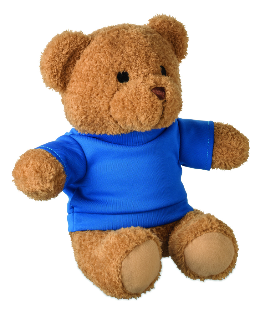 Logotrade Werbeartikel das Foto: Teddybär mit T-Shirt 23cm