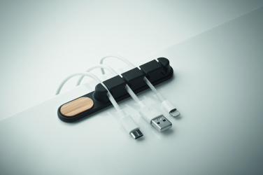 Logotrade Werbeartikel das Foto: Kabel-Halter Silikon